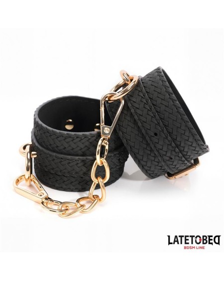 weaving patterns ankle cuff golden chain