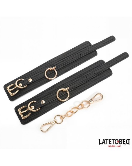 weaving patterns ankle cuff golden chain