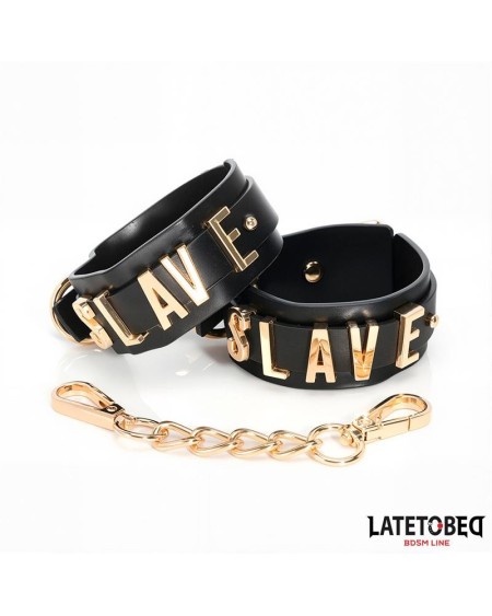 slave handcuff with golden chain