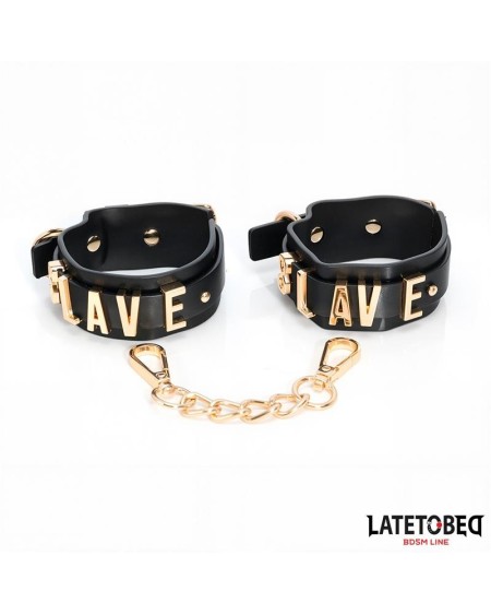 slave ankle cuff with golden chain