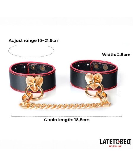 wrist cuff with golden chain