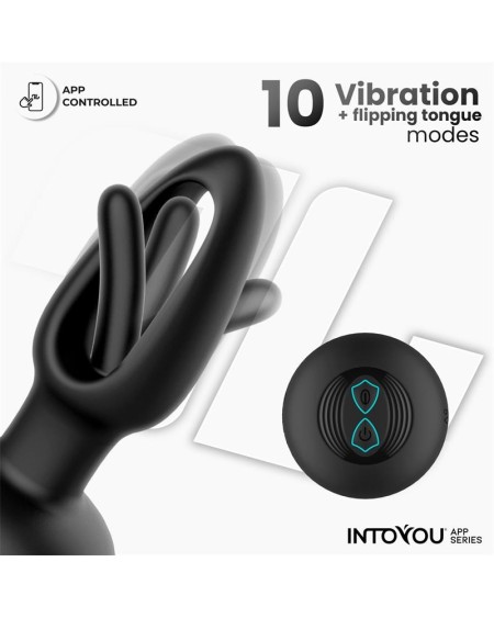 zack anal plug with flipping tongue and vibration with app