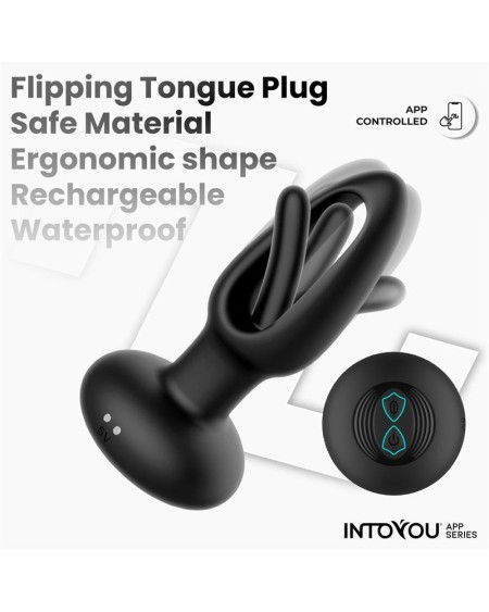 zack anal plug with flipping tongue and vibration with app