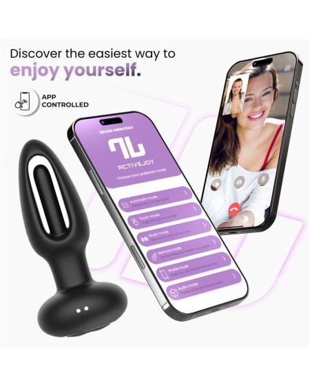 zack anal plug with flipping tongue and vibration with app