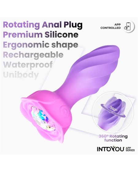 moxy butt plug with rotation 360o with app