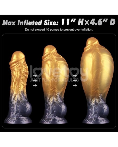 dual density silicone inflatable dildo 8