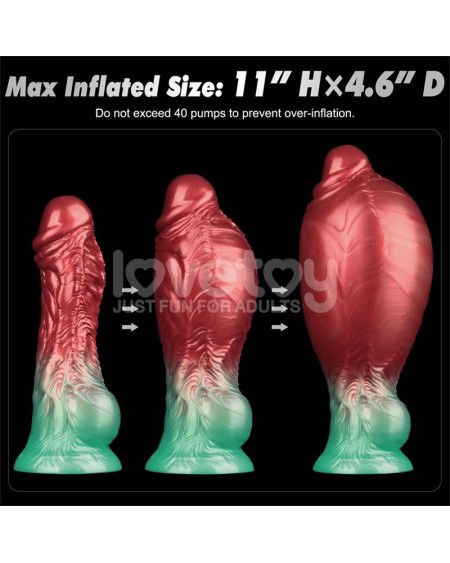 dual density silicone inflatable dildo 8