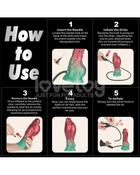 dual density silicone inflatable dildo 8