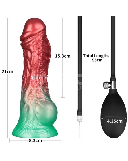 dual density silicone inflatable dildo 8