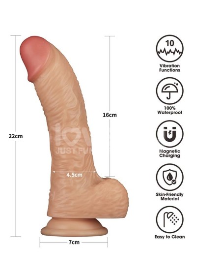 strap on with vibrant dildo 8.5