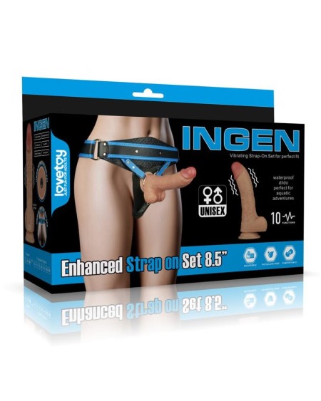 strap on with vibrant dildo 8.5