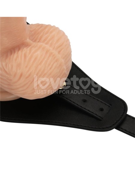 strap on with vibrant dildo 9.5