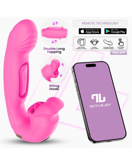 bimby biting and double tongue tapping vibrator with app
