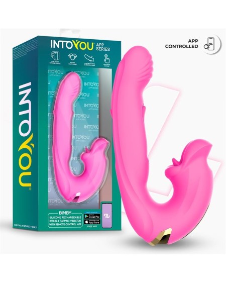 bimby biting and double tongue tapping vibrator with app