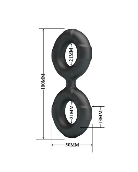 radwan double cock ring silicone mod 19