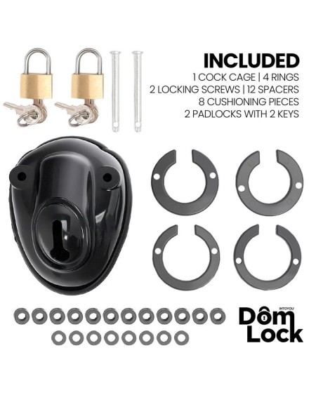 inmate chastity cage with spacers