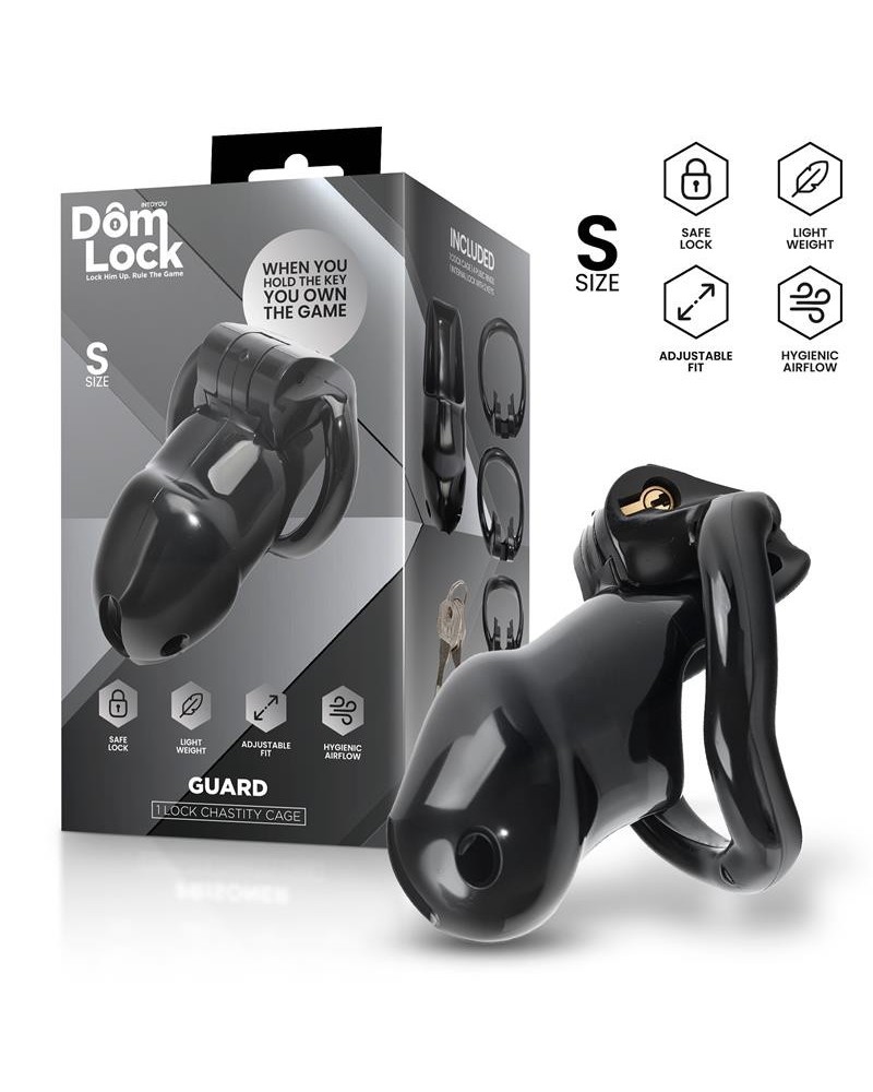 guard chastity cage with internal lock size s