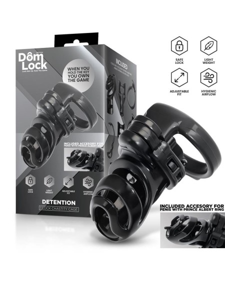 detention chastity cage with accessory for prince albert