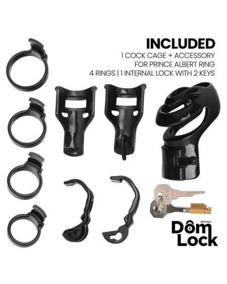 detention chastity cage with accessory for prince albert