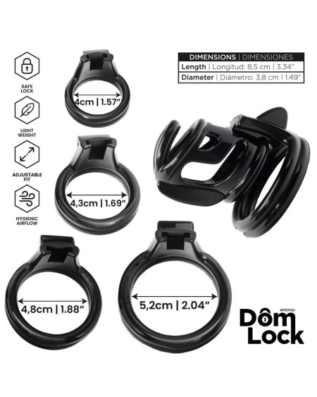 bars chastity cage with internal lock