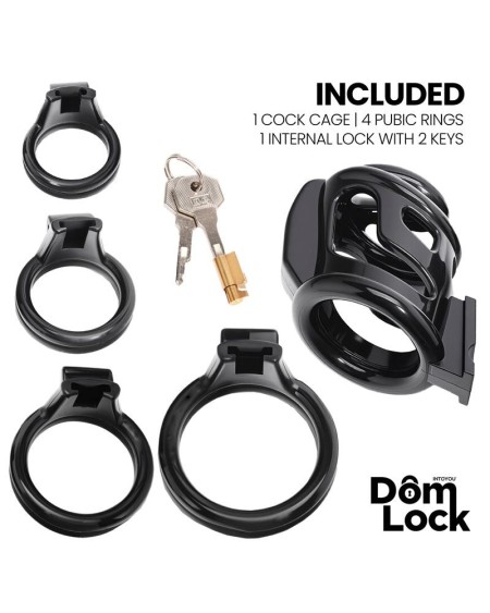 bars chastity cage with internal lock