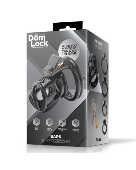 bars chastity cage with internal lock