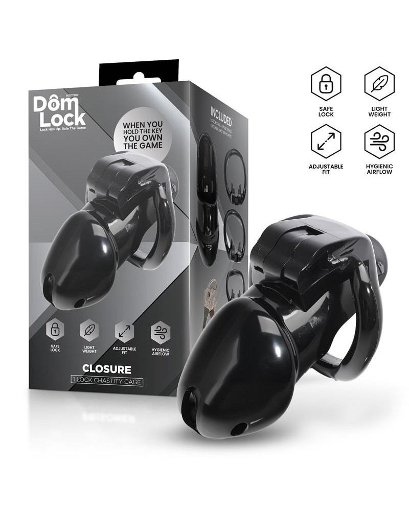 closure chastity cage with internal lock