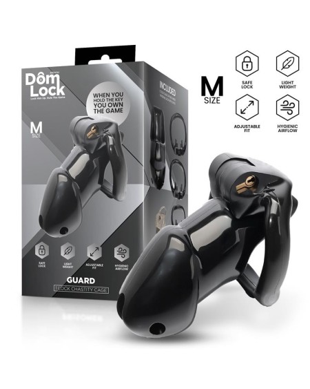 guard chastity cage with internal lock size m
