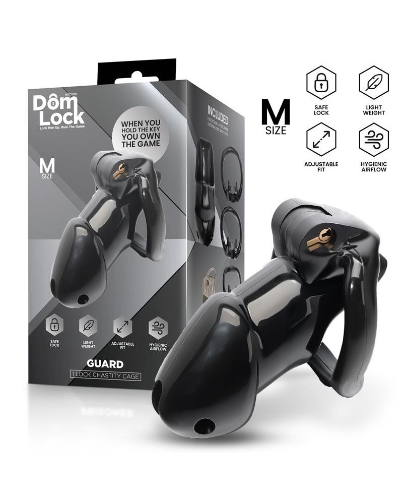 guard chastity cage with internal lock size m