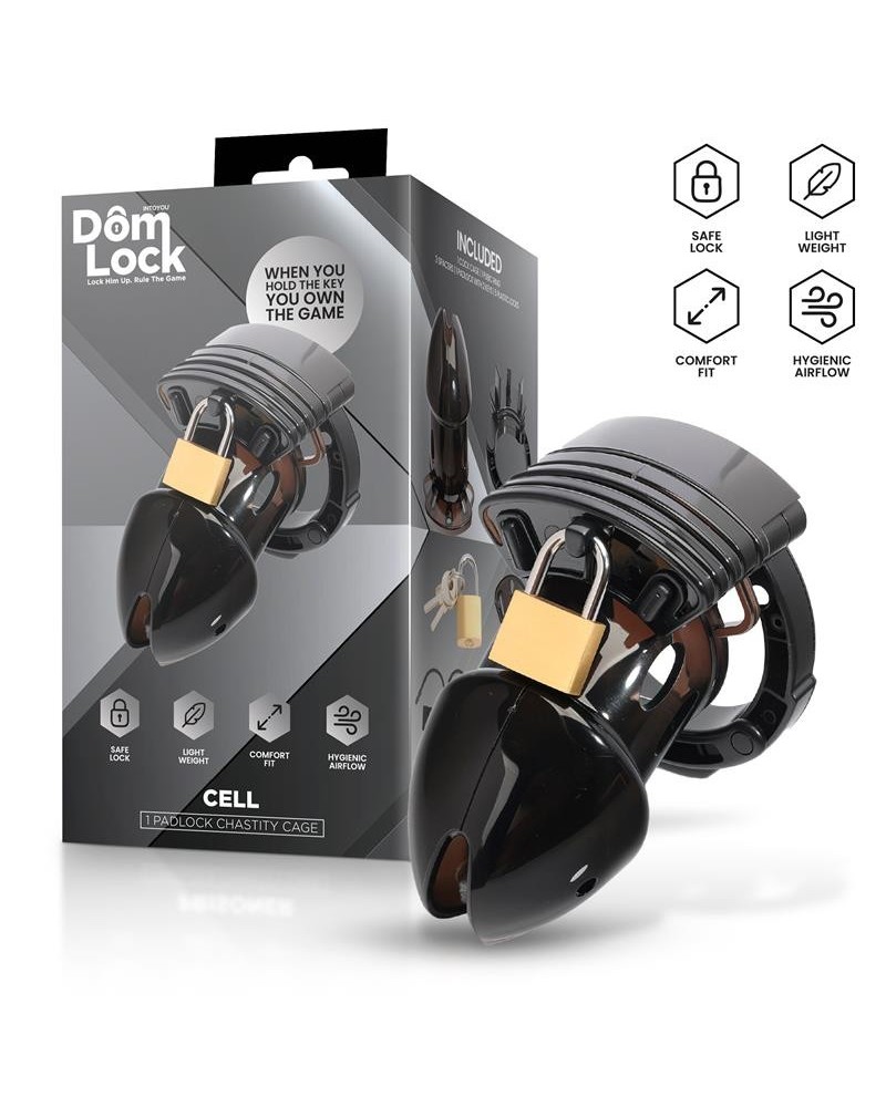 cell chastity cage with spacers