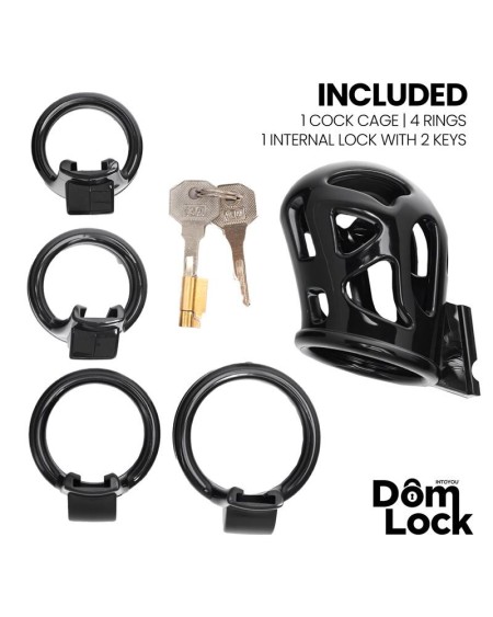 block chastity cage with internal lock