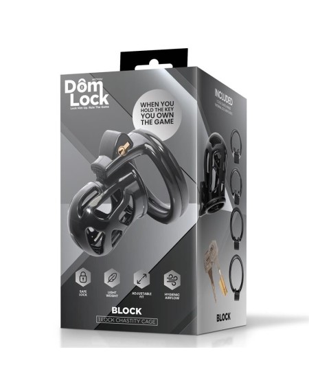 block chastity cage with internal lock