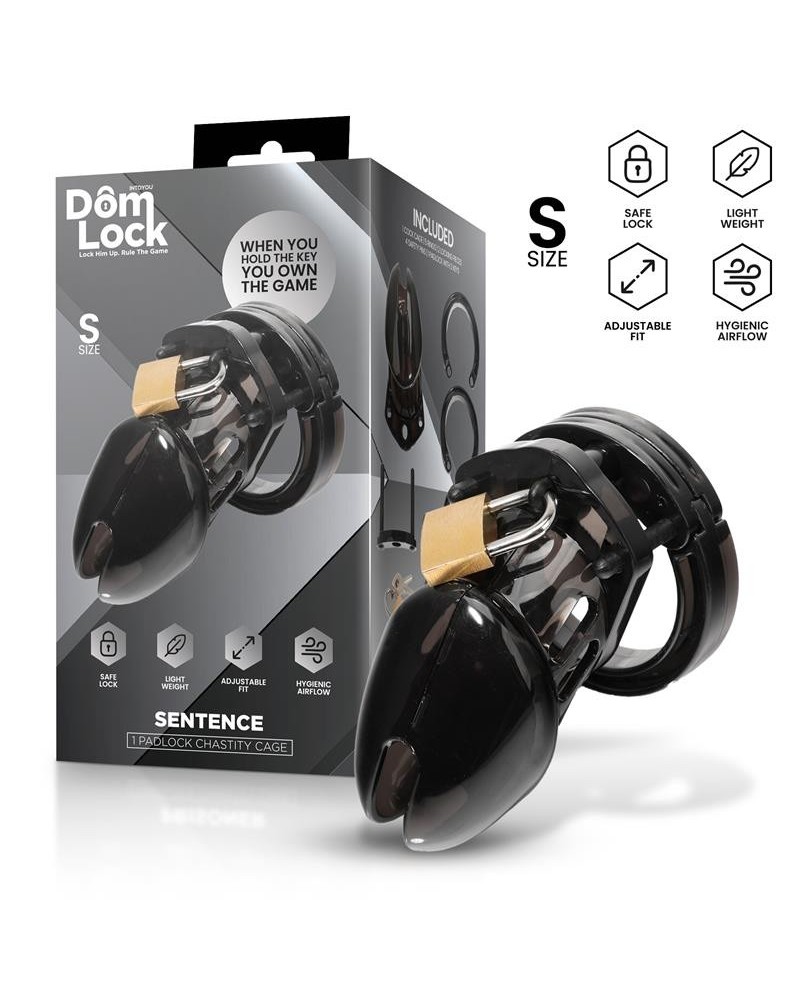 sentence chastity cage size s