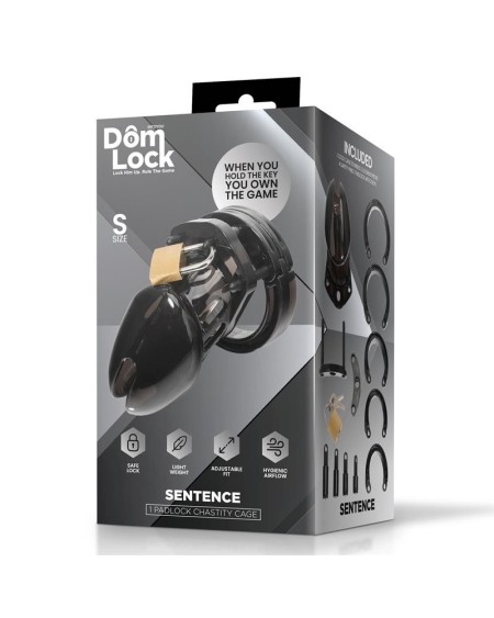 sentence chastity cage size s