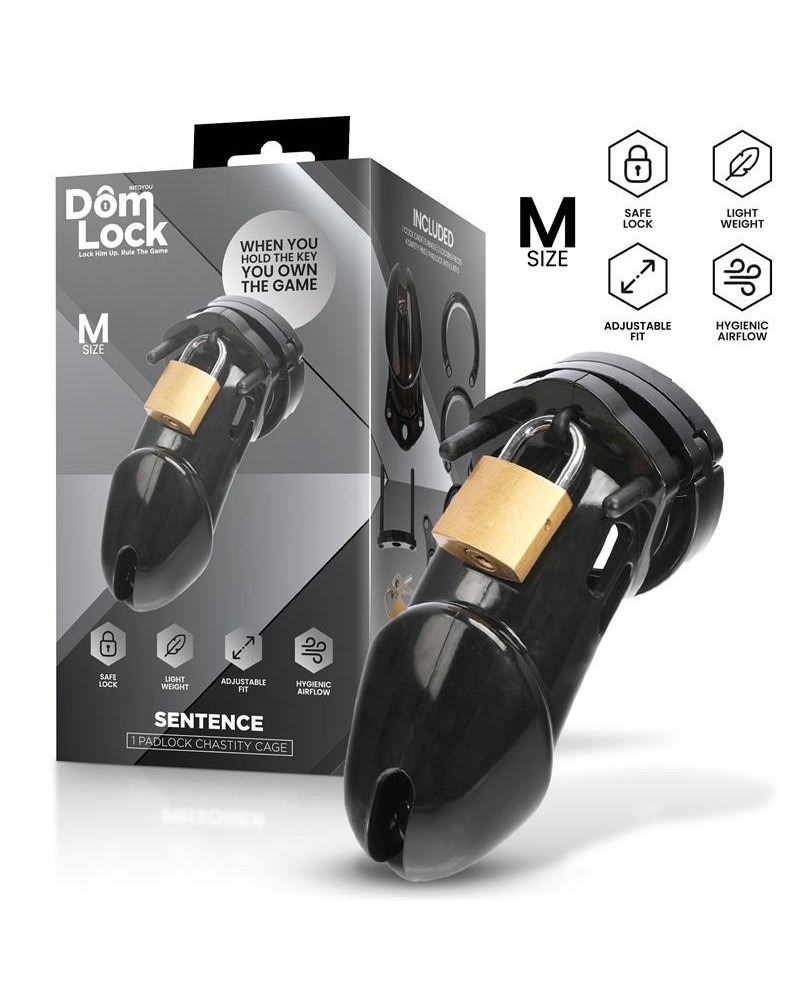 sentence chastity cage size m