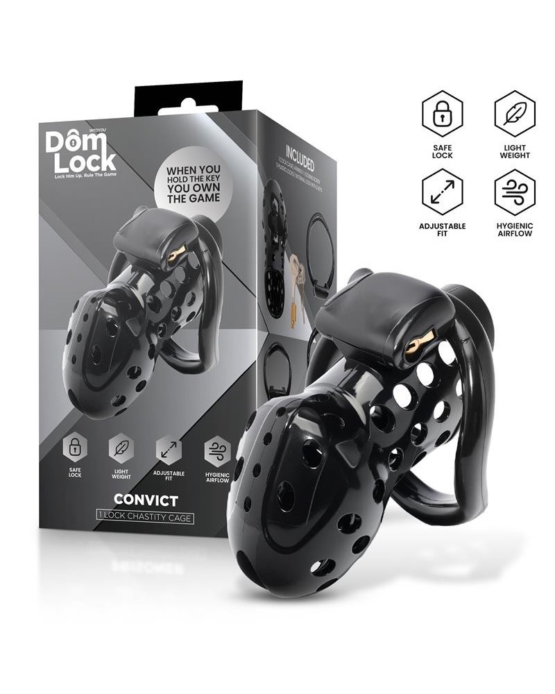 convict chastity cage with internal lock