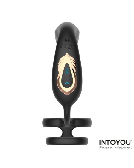 bruce prostate massager 360o with double cockring with vibration