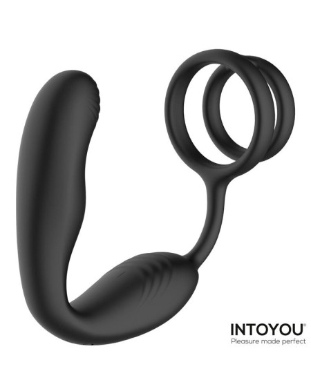 bruce prostate massager 360o with double cockring with vibration