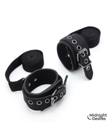 bondage set with blindfold, feather tickle and cuffs