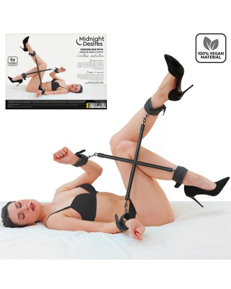 rigid crossed bar with cuffs