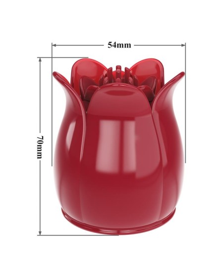 flower wand power wand massager head red