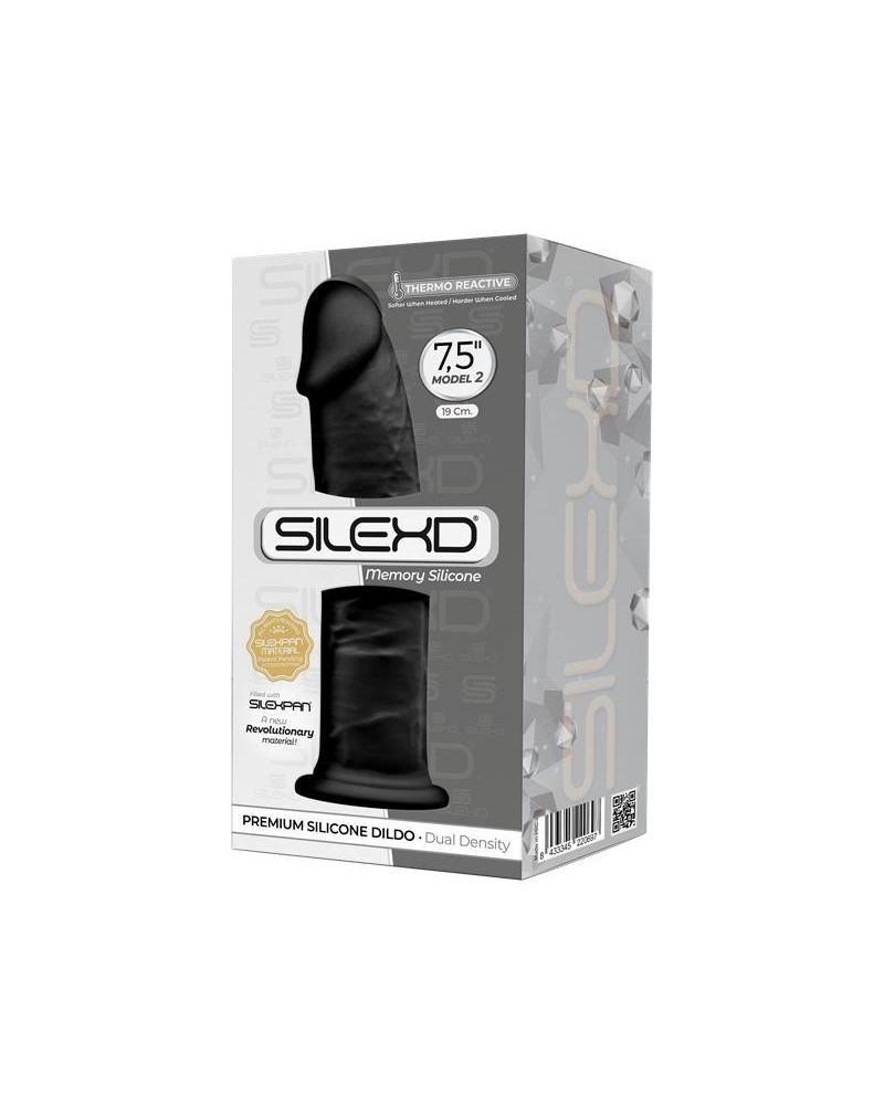 Dildo Dual Density Mod. 2 - 7.5 Black