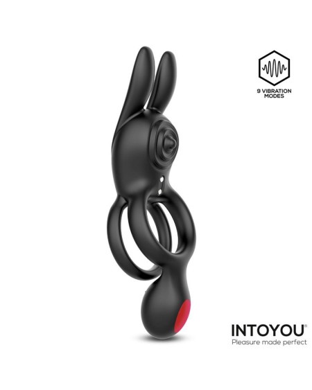 Konny Vibrating Rabbit Double Cockring with Remote
