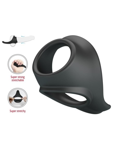 Zadok Silicone Cock and Testicles Ring