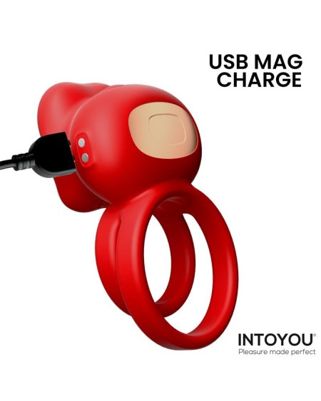 Bittey Cock Ring with Vibration and Biting