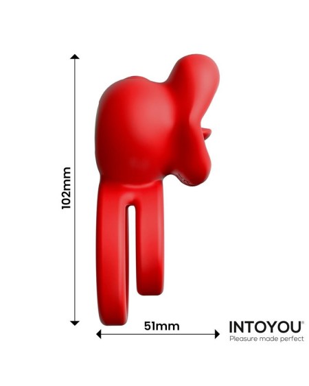 Bittey Cock Ring with Vibration and Biting