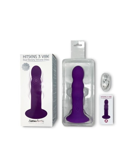 Double Density Dildo Vibration Hitsens 3 Purple