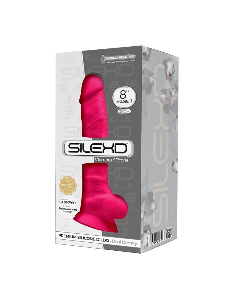 Dual Density Dildo Model 1 (8) Pink