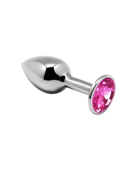 Anal Plug with Pink Jewel Size M
