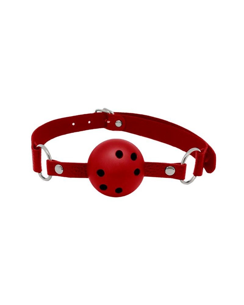 Discretion Breathable Gag Red